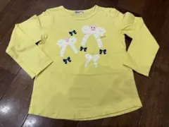 ミキハウス ホットビスケッツ　リボン柄 長袖カットソー 110