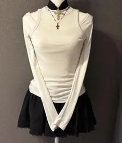 フェアリーグランジ y2k キャミソール 長袖T セット バレエコア