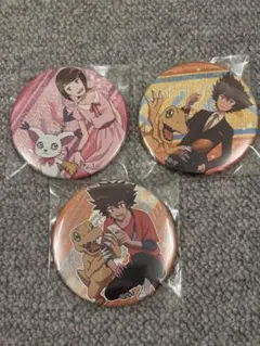 デジモン 八神ヒカリ&テイルモン 缶バッジ 予約商品9月下旬発送】デジモンアドベンチャー ロングスクエア缶