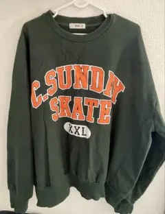 C.SUNDAY SKATE XXL ダークグリーン スウェット