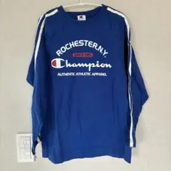 Champion 長袖カットソー 青 150