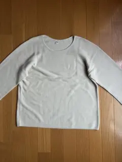 UNIQLO 3Dコットンクルーネックセーター Lサイズ