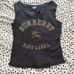 BURBERRY BLUE LABELノースリーブ タンクトップ黒 38 - メルカリ