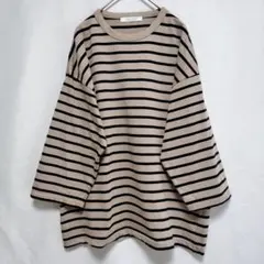 JOURNAL STANDARD ボーダー柄長袖Tシャツ 美品 オーバーサイズ