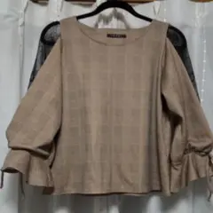 シフォン生地袖、可愛い❤️イングのブラウス