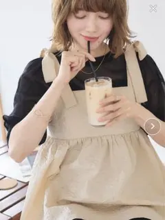 titivate ふくれジャガードリボントップス