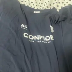 COLZA ネイビー ロゴプリント Tシャツ Lサイズのサムネイル
