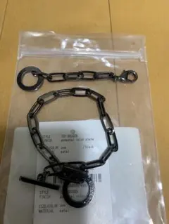 ジャムホームメイド チェーンブレスレット アンクレット ガンメタルのサムネイル
