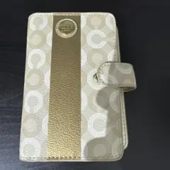 COACH 手帳カバー ゴールド/ベージュ