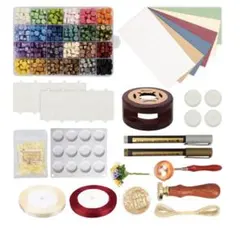 シーリングワックス セット 蝋封 24色 約600個　初心者向けセット