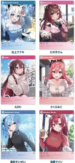 ホロライブ クリアファイル全6種セット