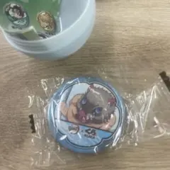 【くら寿司】嘴平伊之助　ビッくらポン　缶バッジ【鬼滅の刃】
