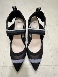 美品☆　FENDI　フェンディ　コリブリ　フラット　パンプス　37.5 コリブリ ブラウン | Fendi