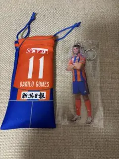 アルビレックス新潟　クリスマスガラポンB賞　アクキー&巾着　ダニーロゴメス