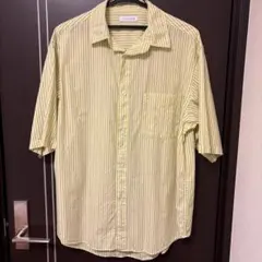 FREAK'S STORE 半袖シャツ イエロー ストライプのサムネイル