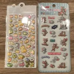 トムとジェリーぷくぷくシール 2枚セット
