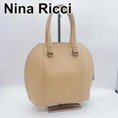 Nina Ricci リナリッチ ヴィンテージ レザーハンドバッグ ベージュのサムネイル