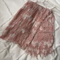 【未使用品】COMME CA ISM ピンク系ストール
