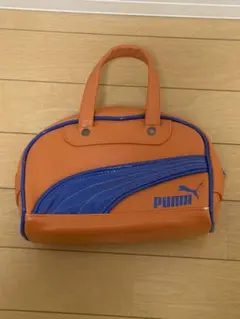 PUMA プーマ　ロゴ　ミニ　ボストンバック　バンドバック　オレンジ