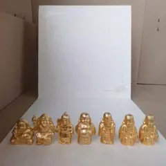 七福神 置物 金色メッキ 縁起物 7体セット 弁財天なし