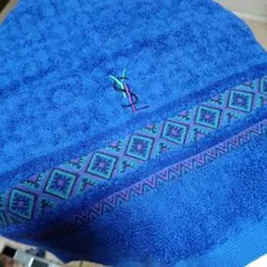 ブランド 青色 フェイスタオル35㌢角