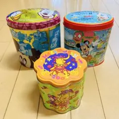 東京ディズニーリゾート　空き缶　クッキー缶　3個　まとめ売りのサムネイル