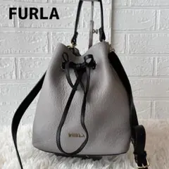 良品✨フルラ コスタンザ レザー 巾着 2way ショルダーバッグ ハンドバッグ