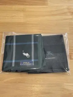 Polo Ralph Lauren & Burberry ハンカチ 2枚セット