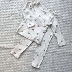 H&M ベビーパジャマ ハート柄 80cm