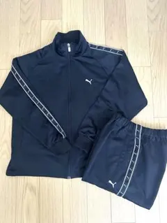 PUMA ブラック 黒 スポーツウェア ジャージ上下セット