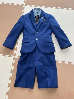男の子 スーツ 7点セット110 紺 卒園式 入学式 セレモニー フォーマル