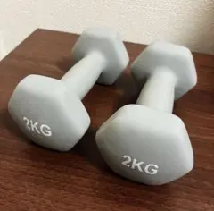ダンベル 2kg 2個セット グレー CUQNORL