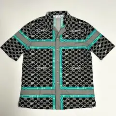 OFF-WHITE MONOGRAM HOLIDAY SHIRT 総柄 半袖Mのサムネイル