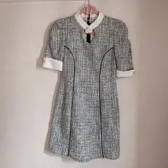 シャツ ツイード ワンピース