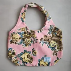 ハンドメイド◆ピンク色◆鳥柄バッグ