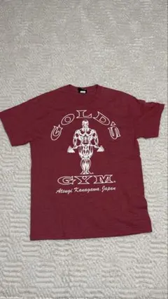 GOLD'S GYM バーガンディ Tシャツ Mサイズのサムネイル