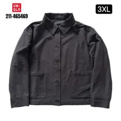 UNIQLO　ユニクロ　ジャージーリラックスジャケット　ブラック　3XL