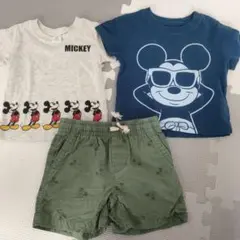 ディズニー GAP まとめ売り　半袖Tシャツ80 ボトム　90