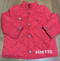 POLO RALPH LAUREN 赤 キルティングジャケット 110cm