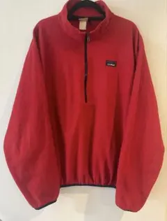 LLBean レッド フリースジャケット