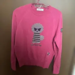 【美品】and per seアンパスィ　ゴルフニットセーター レディースM ①