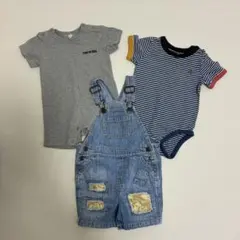 【お得✨】GAP ギャップ　オーバーオール　ロンパース　クマ刺繍　まとめ売り