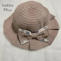 ⭐︎hakka⭐︎帽子　花柄リボン　くすみピンク　女の子48