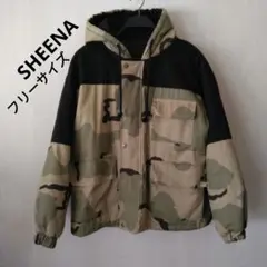 SHEENAフード付き迷彩柄ジャケット