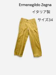 Ermenegildo Zegna イタリア製 ワイドデニムスラックス 濃紺 - メルカリ