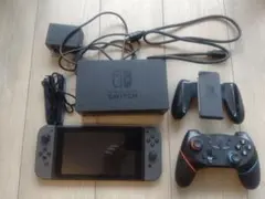 (動作確認済み)Nintendo Switch 本体 グレー コントローラー付き