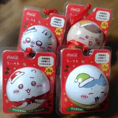 【新品未開封】ちいかわ コカ・コーラ クリスマス オーナメント4個のサムネイル