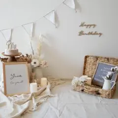 【人気】レンタルおうちスタジオ バースデー レターバナー 誕生日 100日