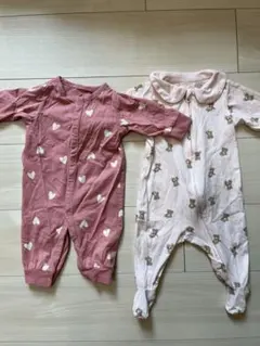 H&Mロンパース・カバーオール 2点セット