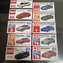 トミカ ミニカー 10台セット スバル車